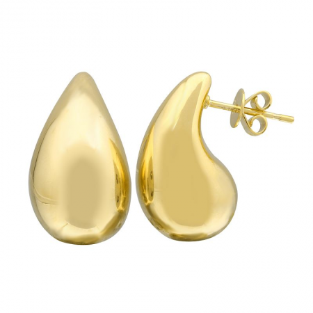 14k Yellow Gold Pear Shape Earrings